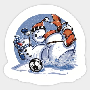 Snowman Slide Tackle Sticker